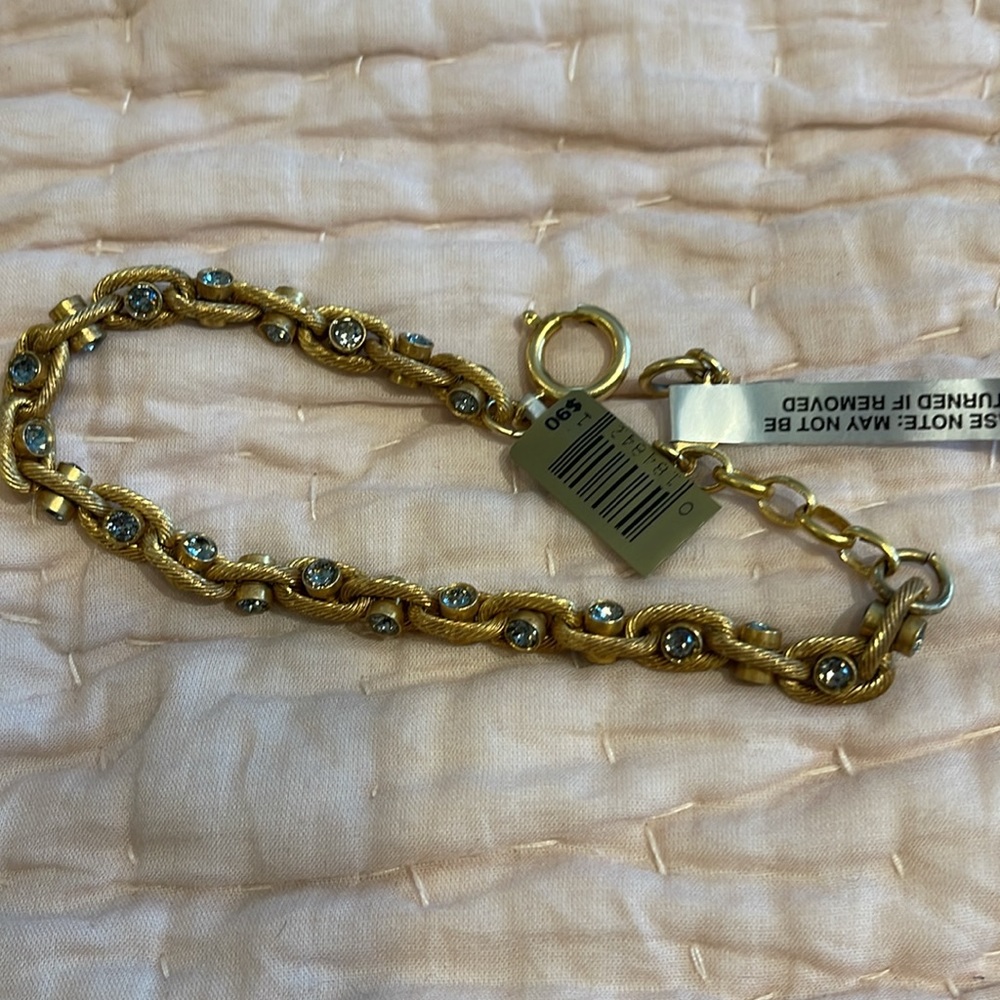 Gold coloured bracelet purchased at blue Ruby